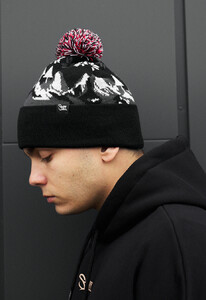 Фото - Молодіжна шапка Staff mix 2 pattern pompon - Men box