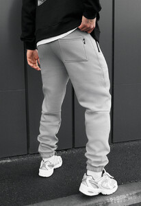 Фото - Спортивки светло-серого цвета Staff nib light gray fleece - Men box