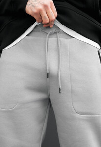 Фото - Спортивки светло-серого цвета Staff nib light gray fleece - Men box