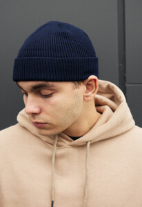 Фото - Шапка бини темно-синего цвета Staff 3 navy - Men box