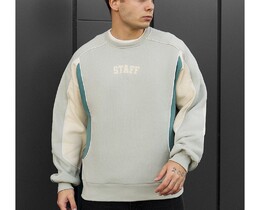 Фото - Молодежный свитшот Staff logo 2 reflective oversize fleece - Men box