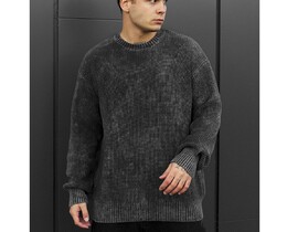 Фото - Мужской вязаный свитер серого цвета Staff jk gray - Men box