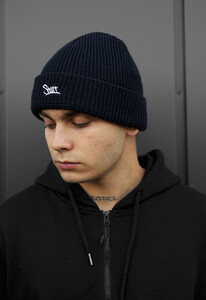 Фото - Мужская темно-синяя шапка Staff 17 logo navy - Men box