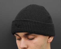 Фото - Базовая темно-серая шапка Staff 17 logo dark gray - Men box