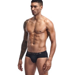 Фото - Стильні бріфи Seeinner чорні з брендованою резинкою - Men box