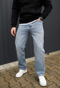 Фото - Светло-синие мужские джинсы Staff 035 light blue - Men box