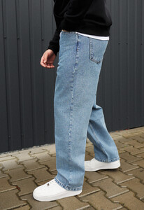 Фото - Универсальные голубые джинсы Staff 032 loose fit blue - Men box