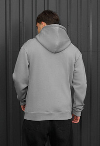 Фото - Однотонное серое худи Staff gray basic fleece - Men box