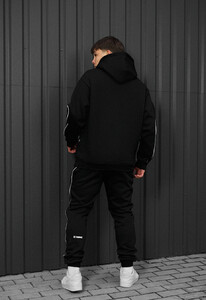 Фото - Теплый мужской костюм Staff kant black logo oversize fleece - Men box