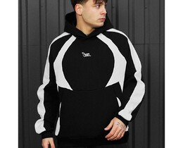 Фото - Черно-белое мужское худи Staff black & white logo oversize fleece - Men box