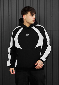 Фото - Черно-белое мужское худи Staff black & white logo oversize fleece - Men box