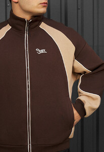 Фото - Утепленное худи Staff mi brown & beige reflective oversize fleece - Men box