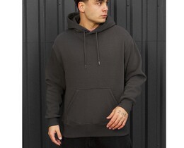 Фото - Однотонное оверсайз худи Staff dark gray oversize fleece - Men box