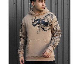 Фото - Зимнее худи с принтом дракона Staff drago fleece - Men box