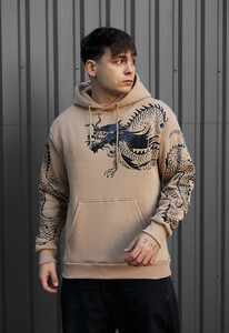 Фото - Зимнее худи с принтом дракона Staff drago fleece - Men box