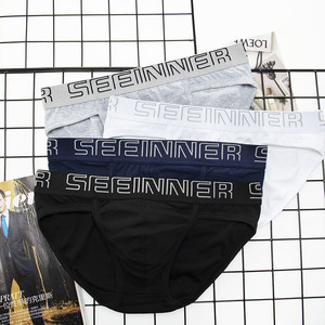 Фото - Слипы с брендированной резинкой Seeinner черного цвета - Men box