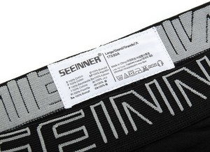 Фото - Слипы с брендированной резинкой Seeinner черного цвета - Men box