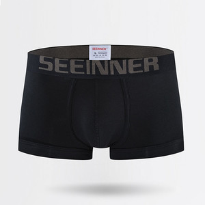 Фото - Труси боксери для чоловіків Seeinner. Колір: чорний - Men box
