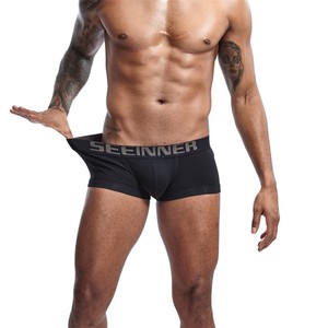 Фото - Труси боксери для чоловіків Seeinner. Колір: чорний - Men box