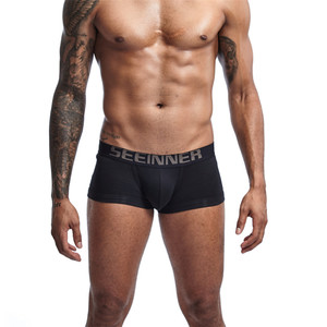 Фото - Труси боксери для чоловіків Seeinner. Колір: чорний - Men box