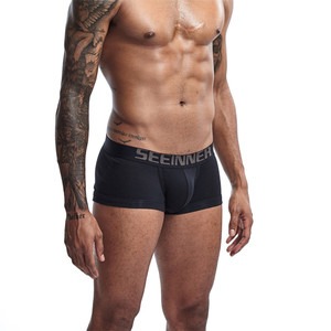 Фото - Труси боксери для чоловіків Seeinner. Колір: чорний - Men box