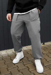 Фото - Однотонні чоловічі штани чінос Staff rit light gray - Men box