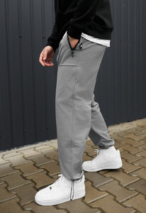 Фото - Однотонні чоловічі штани чінос Staff rit light gray - Men box