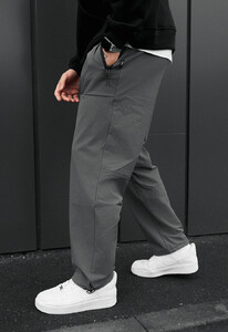 Фото - Однотонні чоловічі штани чінос Staff rit gray - Men box