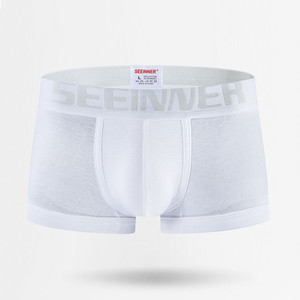 Фото - Комфортные мужские боксеры Seeinner белоснежные - Men box