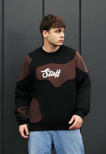 Фото - Оверсайз свитшот Staff ws black & brown oversize fleece - Men box