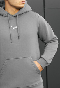 Фото - Универсальное зимнее худи Staff gray logo fleece - Men box