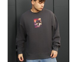 Фото - Теплый оверсайз свитшот Staff busy cat oversize fleece - Men box