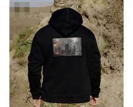 Фото - Утеплене худі Staff x ГУР Артан Sea black fleece - Men box