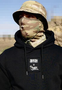 Фото - Утеплене худі Staff x ГУР Артан Sea black fleece - Men box