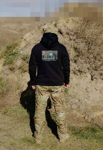 Фото - Утеплене худі Staff x ГУР Артан Sea black fleece - Men box