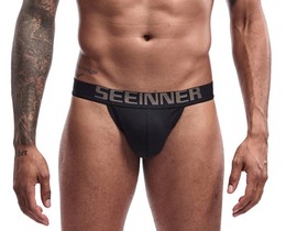 Фото - Чоловічі труси танга Seeinner чорного кольору - Men box