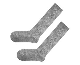 Фото - Зимові гольфи від SOX з люрексом. Колір: світло-сірий - Men box