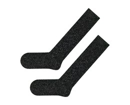 Фото - Жіночі шкарпетки до колін SOX чорні з люрексовою ниткою - Men box