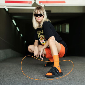 Фото - Однотонні шкарпетки унісекс Carrot Sammy Icon оранжеві - Men box