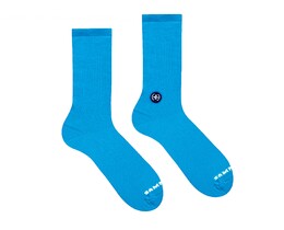 Фото - Высокие носки без рисунка Sammy Icon синего цвета Sky - Men box