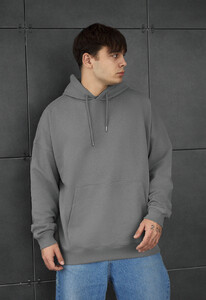 Фото - Молодежное оверсайз худи Staff gray oversize - Men box