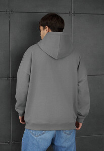 Фото - Молодежное оверсайз худи Staff gray oversize - Men box