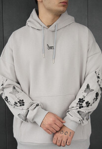 Фото - Молодежное оверсайз худи Staff logo & butterfly oversize - Men box