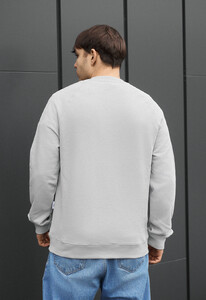 Фото - Свитшот светло-серого цвета с логотипом Staff light gray logo - Men box