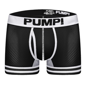 Фото - Чоловічі боксери Pump чорного кольору з білою гумкою - Men box