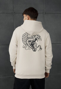 Фото - Молодежное оверсайз худи Staff snake & flowers oversize - Men box