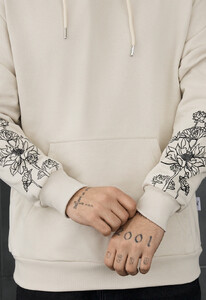 Фото - Молодежное оверсайз худи Staff snake & flowers oversize - Men box