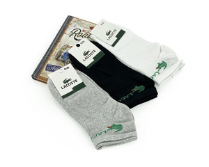 Фото - Комплект из 3-х пар носков. Цвет: белый, серый и черный - Men box