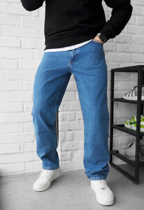 Фото - Повсякденні джинси для чоловіків Staff 19 blue wide leg - Men box