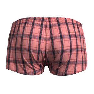 Фото - Чоловічі труси боксери Seobean Short в клітинку рожевого кольору - Men box